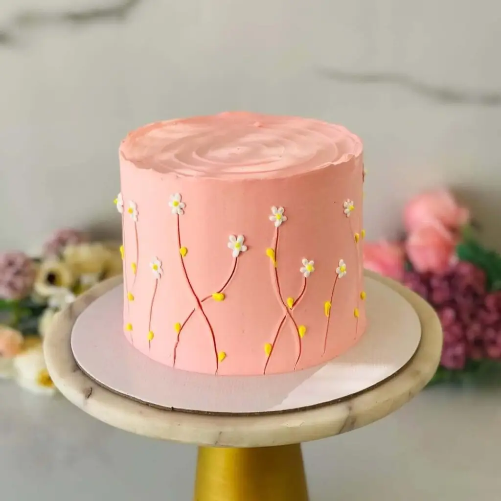 Pink Theme Cake